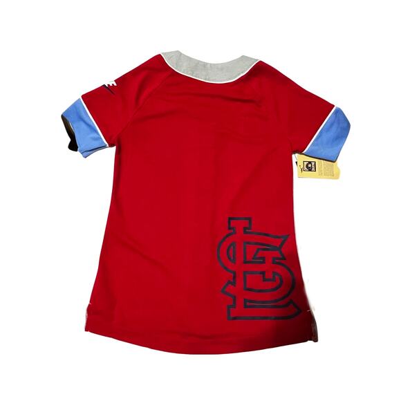 NWT Cooperstown Nike St Louis Cardinal's S/S Button-Down Dri-Fit Loose Fit - Picture 2 of 5